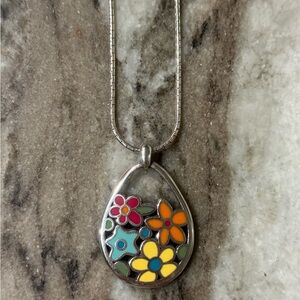 Floral Brighton Pendant Necklace